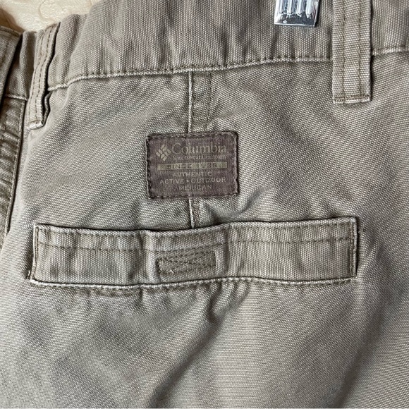 Columbia Cargo Carpenter Pants Straight Leg Khaki Men’s‎ Hiking Outdoor Size 32 - Picture 4 of 10